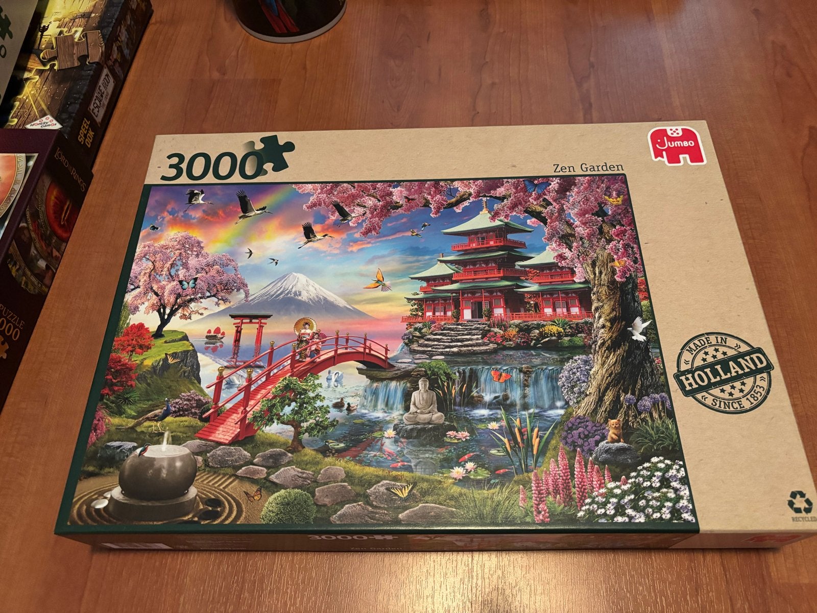 Jumbo Legpuzzels 3000 stukjes: Zen Garden & Underwater Turtl, Ophalen, Meer dan 1500 stukjes, Zo goed als nieuw, Legpuzzel