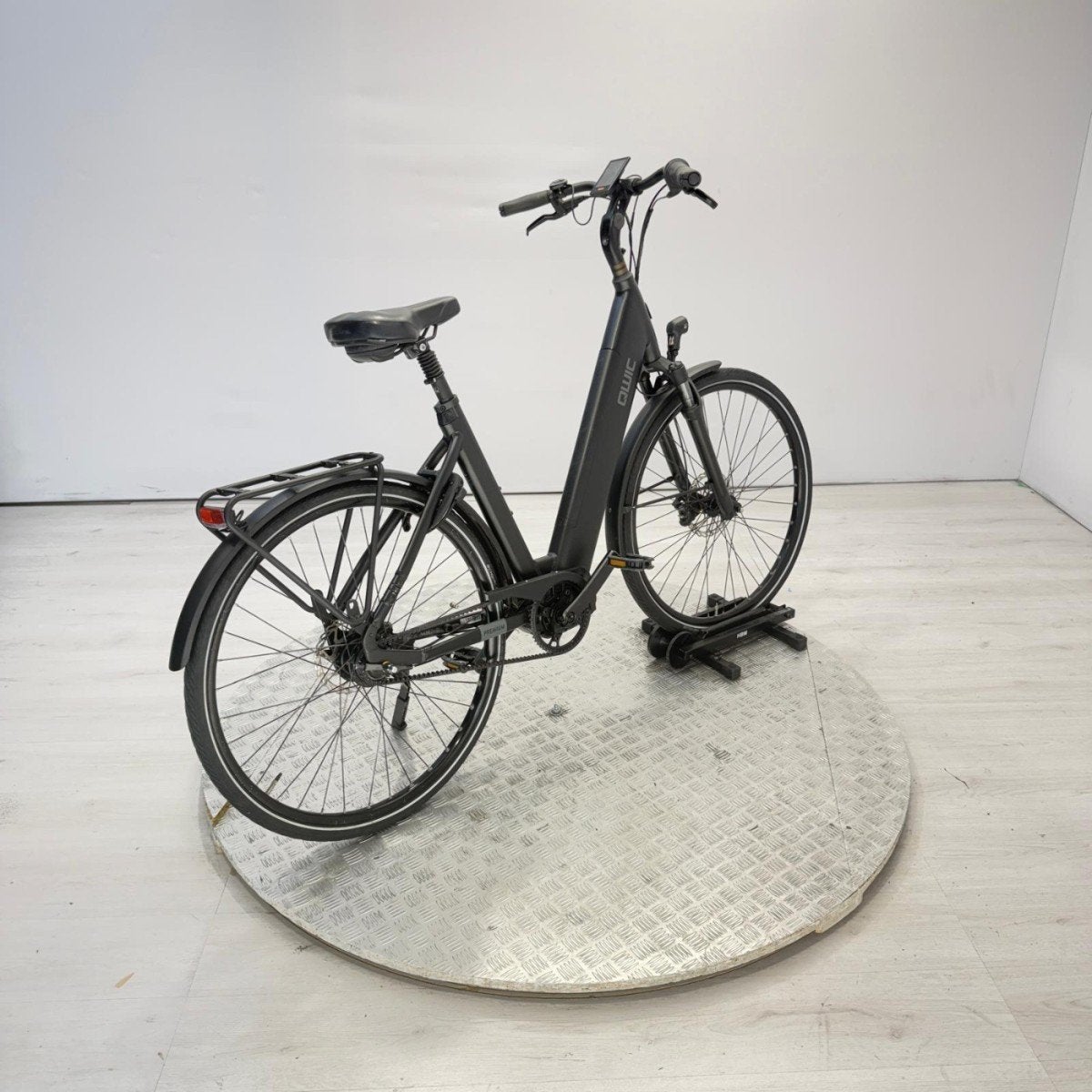 QWIC Premium I MN7+ | 10.201KM Dames Charcoal Black 54cm L, Fietsen en Brommers, Ophalen, Qwic, Gebruikt, -