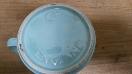 Mok blauw met papegaai en palmboom, Eit (English Ironstone T, Huis en Inrichting, Keuken | Servies, Ophalen of Verzenden, 'T Olde Gre-j