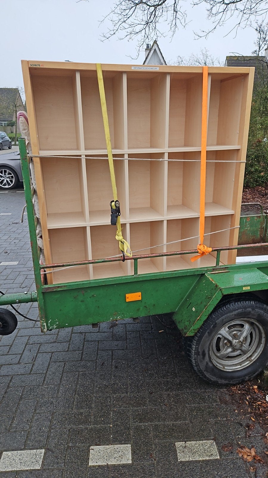 KAST SCHOOLKAST OP WIELEN, Ophalen, Gebruikt, 25 tot 50 cm, Minder dan 100 cm