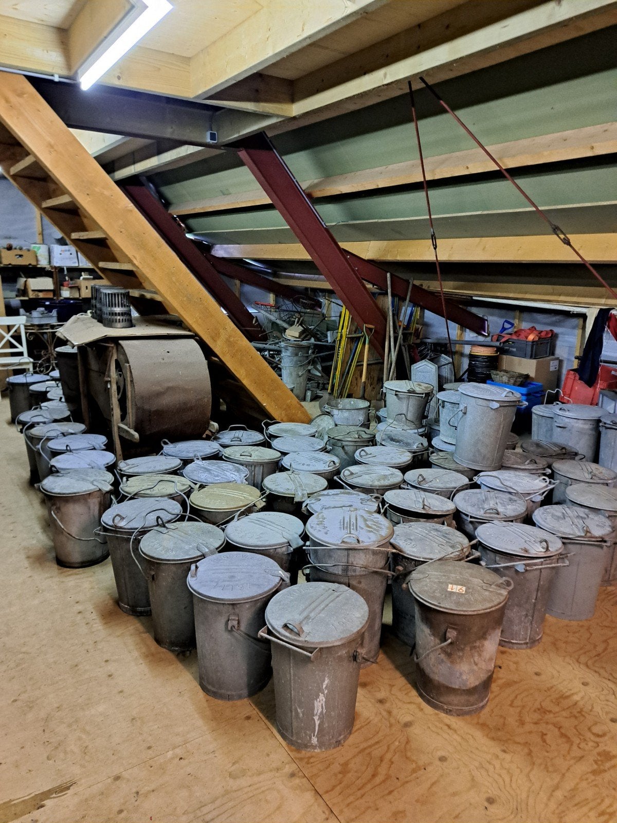 Vuilnisemmer, 40 liter of meer, Ophalen, Kunststof