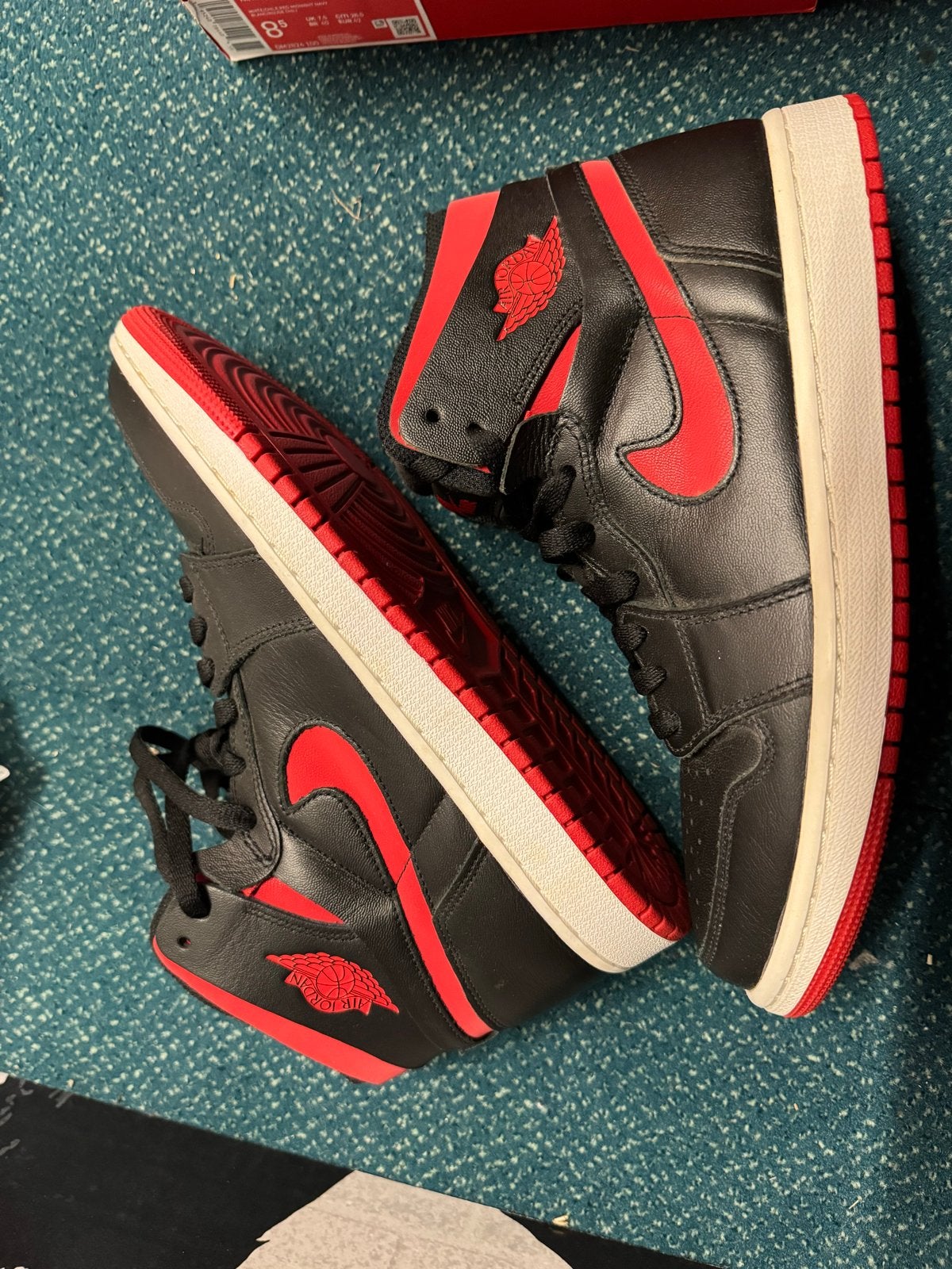 Nike Air Jordan 1 Zoom Air CMFT - Zwart/Rood, Kleding | Dames, Schoenen, Zwart, Ophalen of Verzenden, Sneakers of Gympen, Zo goed als nieuw