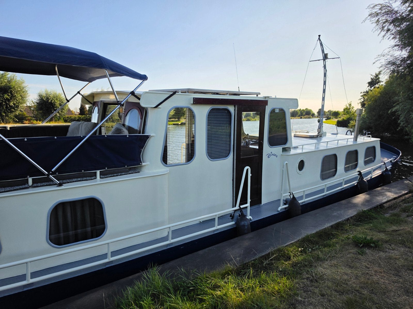 klasieke tjalk motorboot  13 m x 3 m, Staal, Binnenboordmotor, Diesel, Koeling