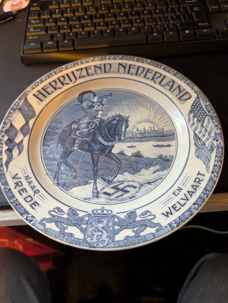 uniek herdenkingsbord nederland herrijzend, Antiek en Kunst, Ophalen of Verzenden