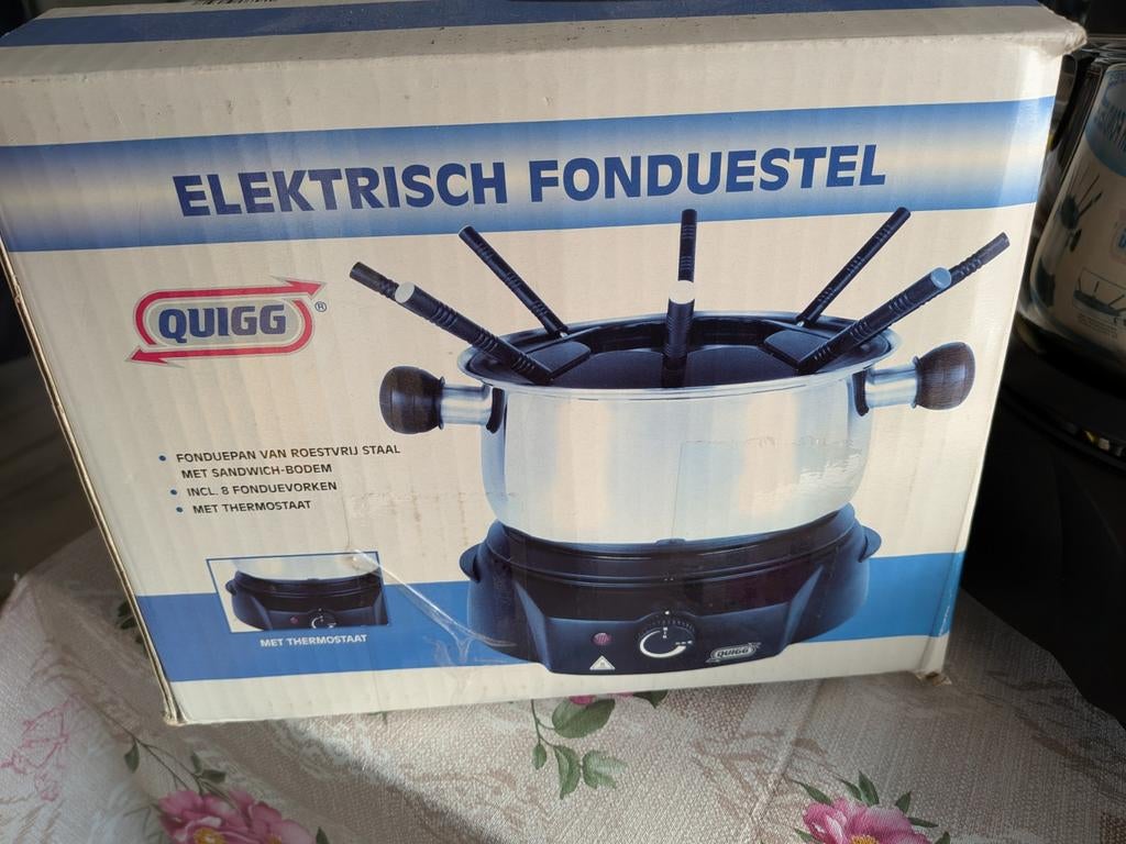 Quigg electrisch fonduestel, Ophalen of Verzenden, Elektrisch, Fondueset