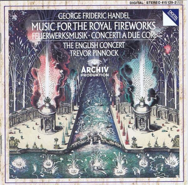 HANDEL Royal fireworks music CD PINNOCK ARCHIV, Ophalen of Verzenden, Barok, Gebruikt, Orkest of Ballet