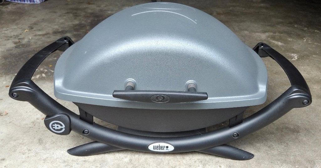 Weber Q2400 elektrische barbecue, Tuin en Terras, Elektrische barbecues, Ophalen, Gebruikt, Weber