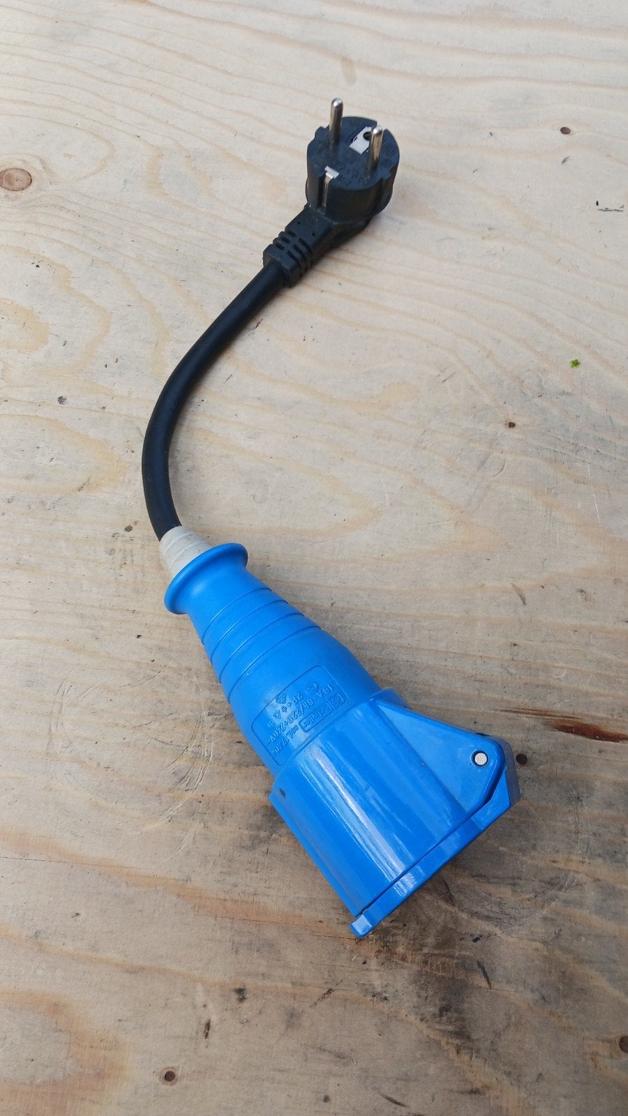 Verloopstekker camping., Ophalen of Verzenden, Gebruikt