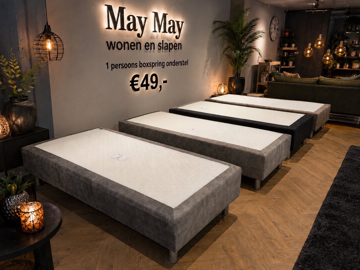 1-Persoons Boxspring onderstel €49- Direct/Leverbaar, Ophalen, #Boxspring#1-Persoons#Onderstel#Direct#Slapen, 90 cm, Eenpersoons