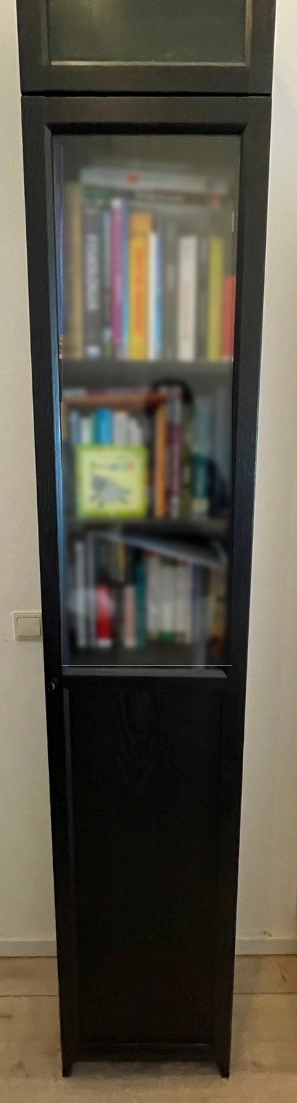 IKEA BILLY/OXBERG Boekenkast met glazen deuren, Ophalen, Minder dan 50 cm, Gebruikt, 200 cm of meer