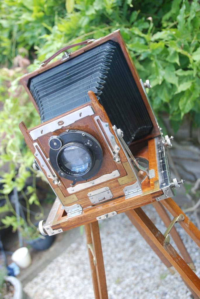 Antieke balg camera, Charten, Kodak, L. Matz Emmering, Ophalen of Verzenden, Voor 1940, Fototoestel