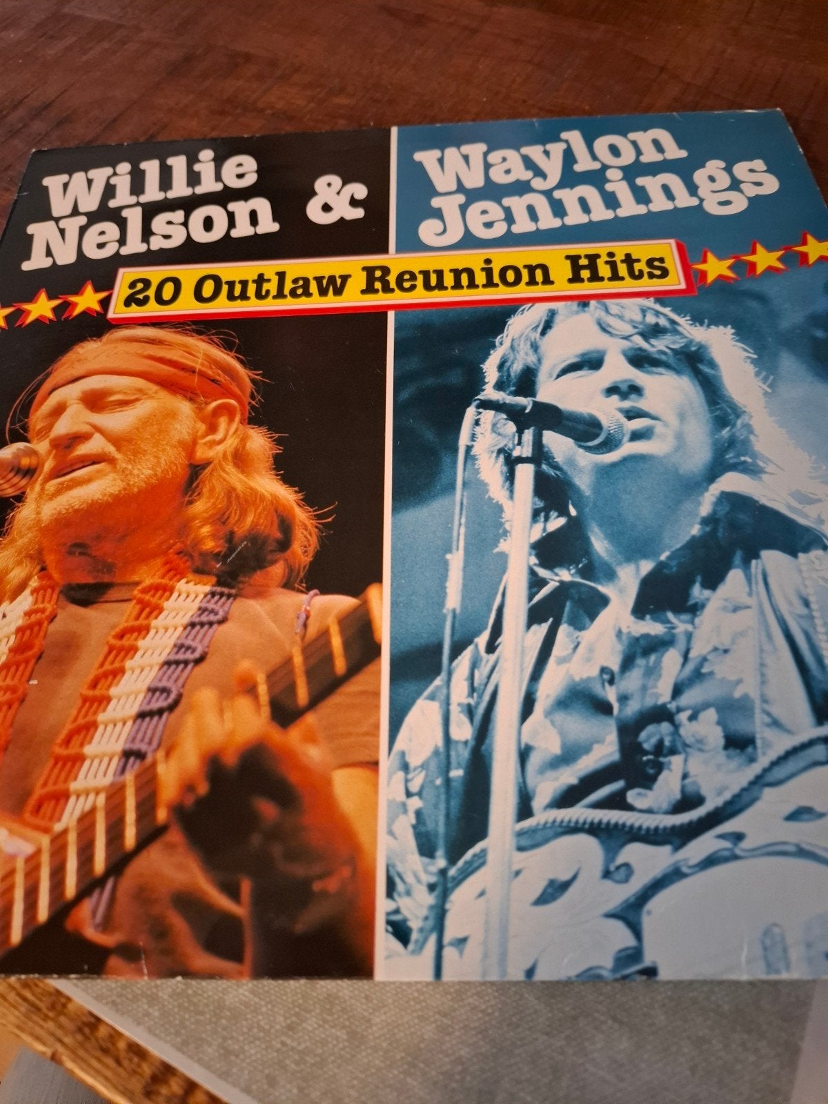 Willie Nelson & Waylon Jennings - 20 Outlaw Reunion Hits LP, Cd's en Dvd's, Ophalen of Verzenden, Gebruikt, Album, Country