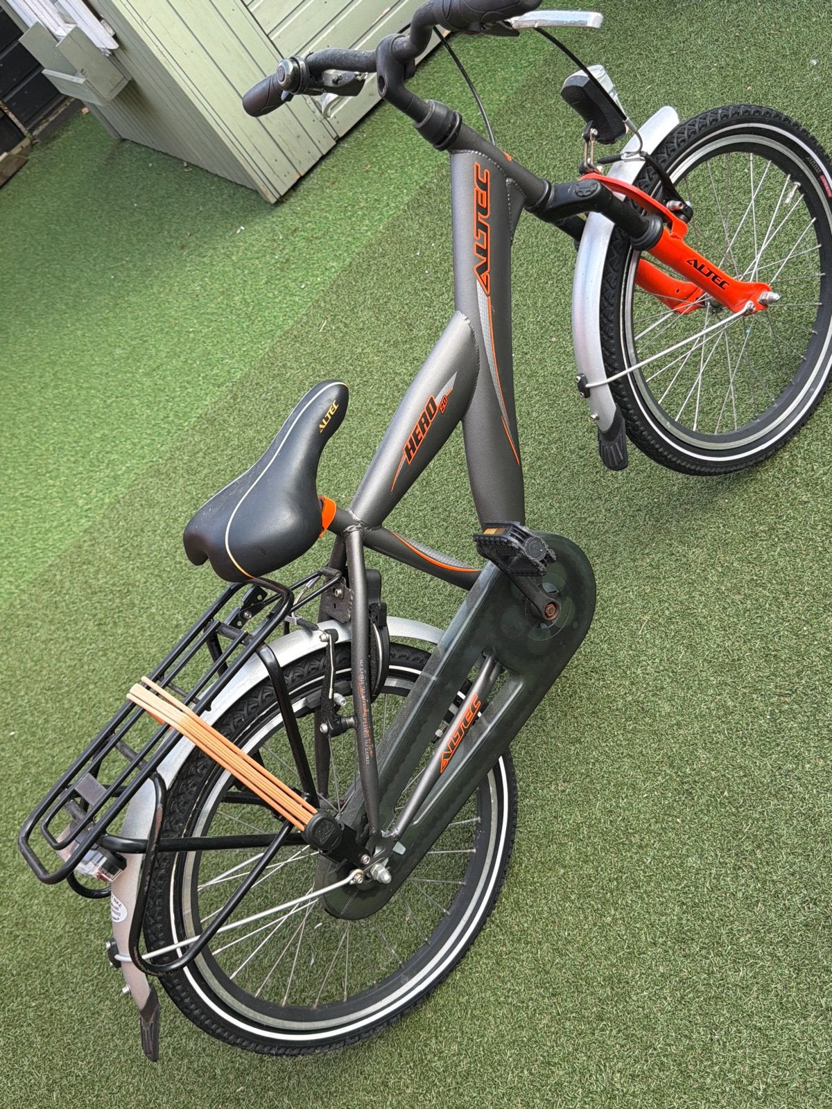 Altec Hero Kinderfiets - 20 inch - Grijs/Oranje, Ophalen, Gebruikt, Velgrem, 16 tot 20 inch