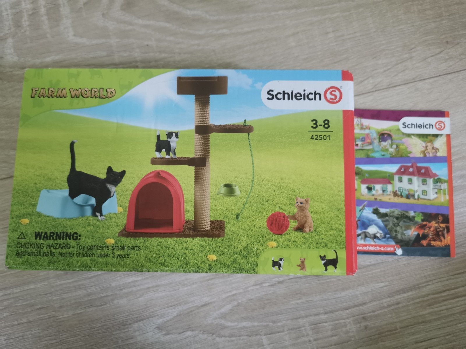 Schleich Farm World Katten Set- 42501, Ophalen of Verzenden, Zo goed als nieuw, Jongen of Meisje