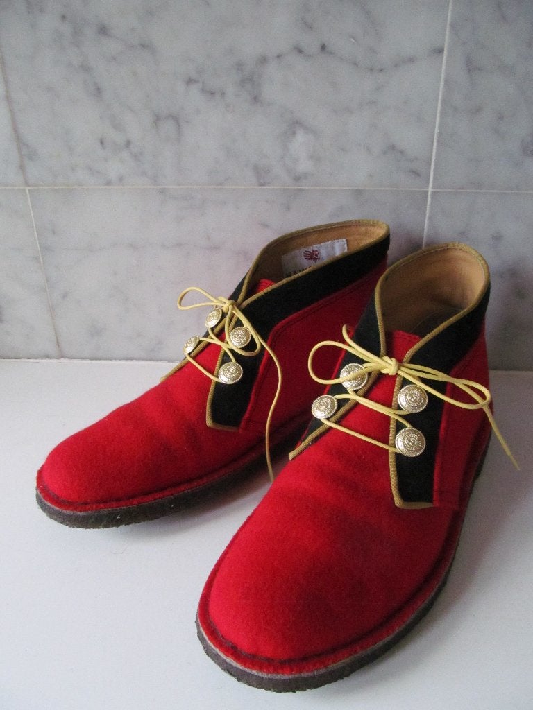 Clarks Desert Boot rood, Special Edition, maat 39, Ophalen of Verzenden, Zo goed als nieuw, Clarks, Rood