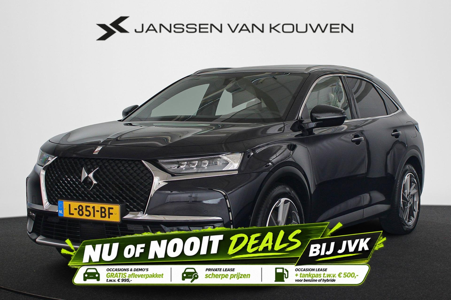 DS 7 Crossback E-Tense 4x4 Rivoli Panoramadak Night Vision L, Auto's, Automaat, 1800 kg, Gebruikt, Euro 6
