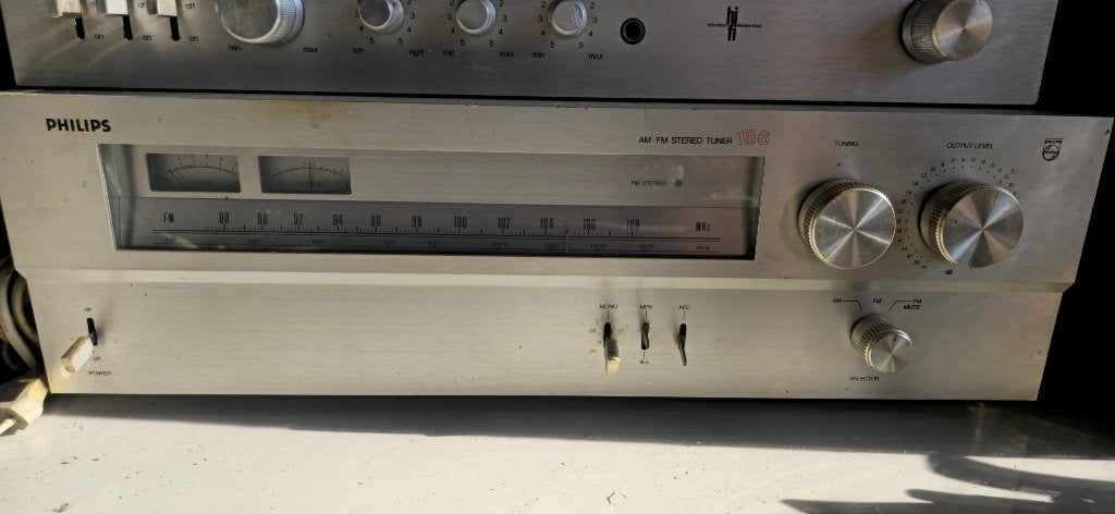 2x versterker en 1 tuner phillips, Ophalen, Philips, Gebruikt, Tuner of Radio