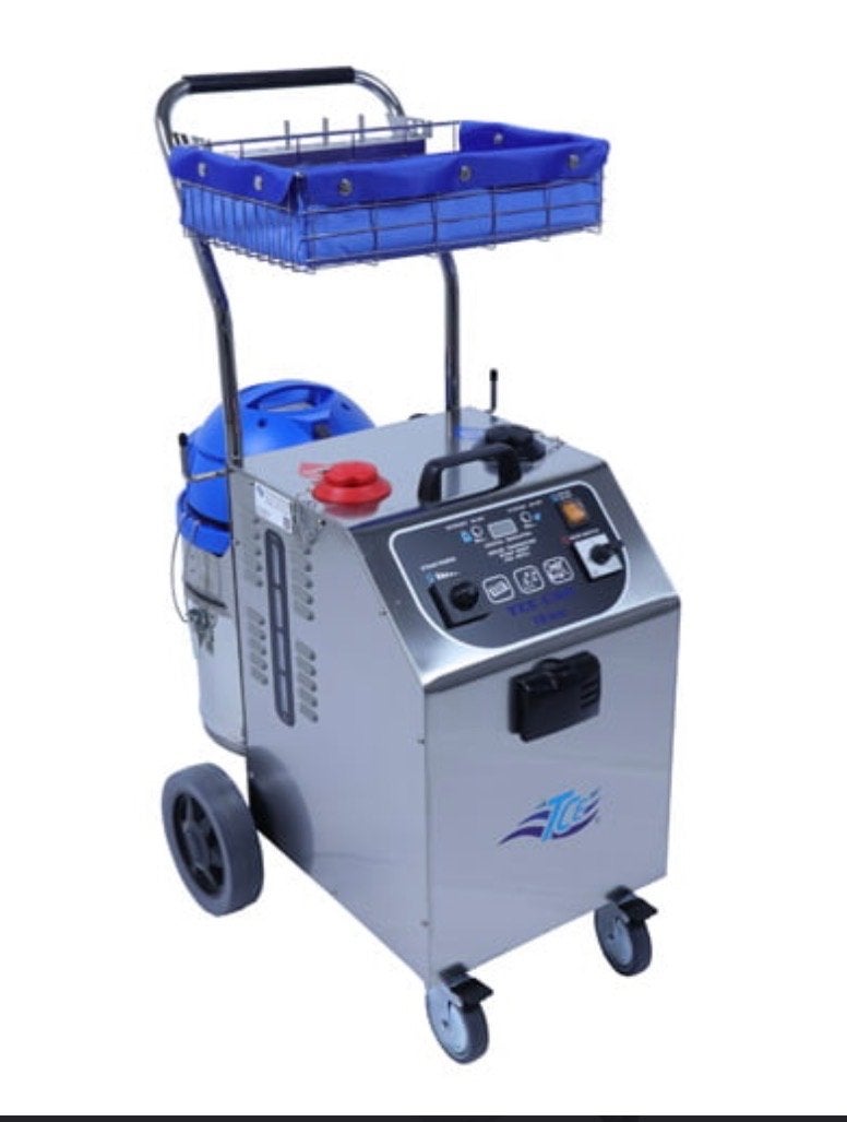 Professionele stoomreiniger TCE C50 met accessoires, Witgoed en Apparatuur, Stofzuigers, Gebruikt, Stoomreiniger, Overige merken