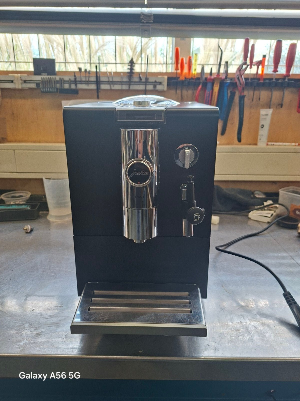 Mooie Jura Ena 5, Witgoed en Apparatuur, Afneembaar waterreservoir, Koffiemachine, Refurbished, Koffiebonen