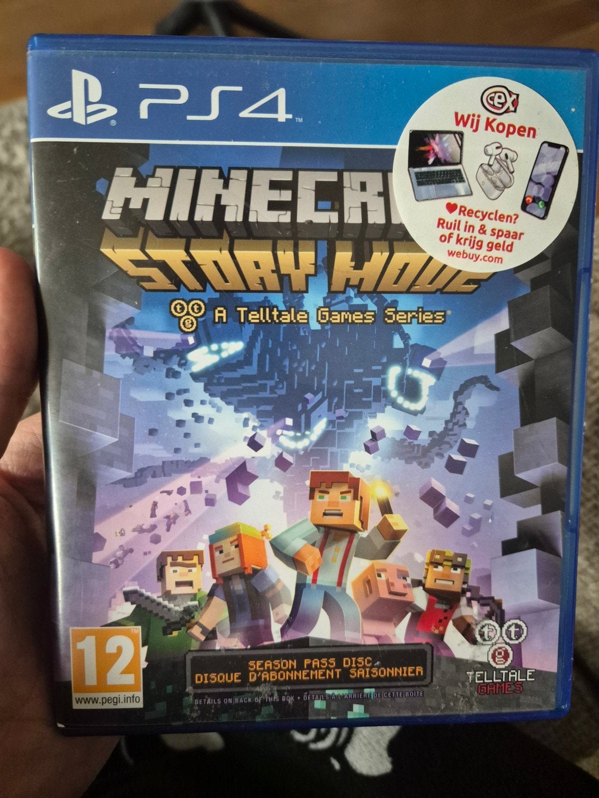 Minecraft Story Mode - PS4 (Seizoen Pas Disc), Spelcomputers en Games, Avontuur en Actie, 1 speler, Eén computer, Ophalen of Verzenden