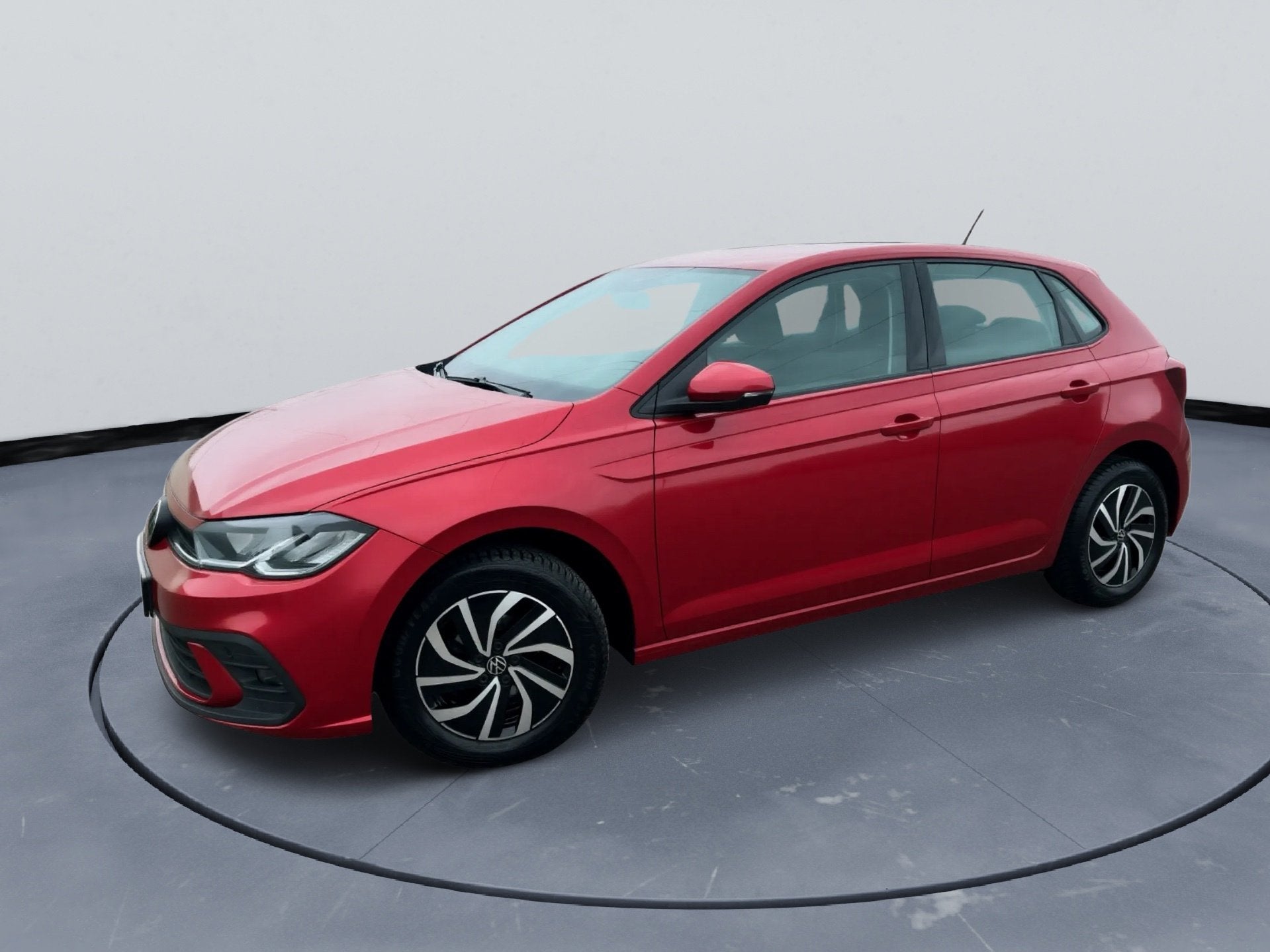 Volkswagen Polo 1.0 TSI Life DSG Kings Red Metallic Zeer com, Stof, Gebruikt, Zwart, 95 pk