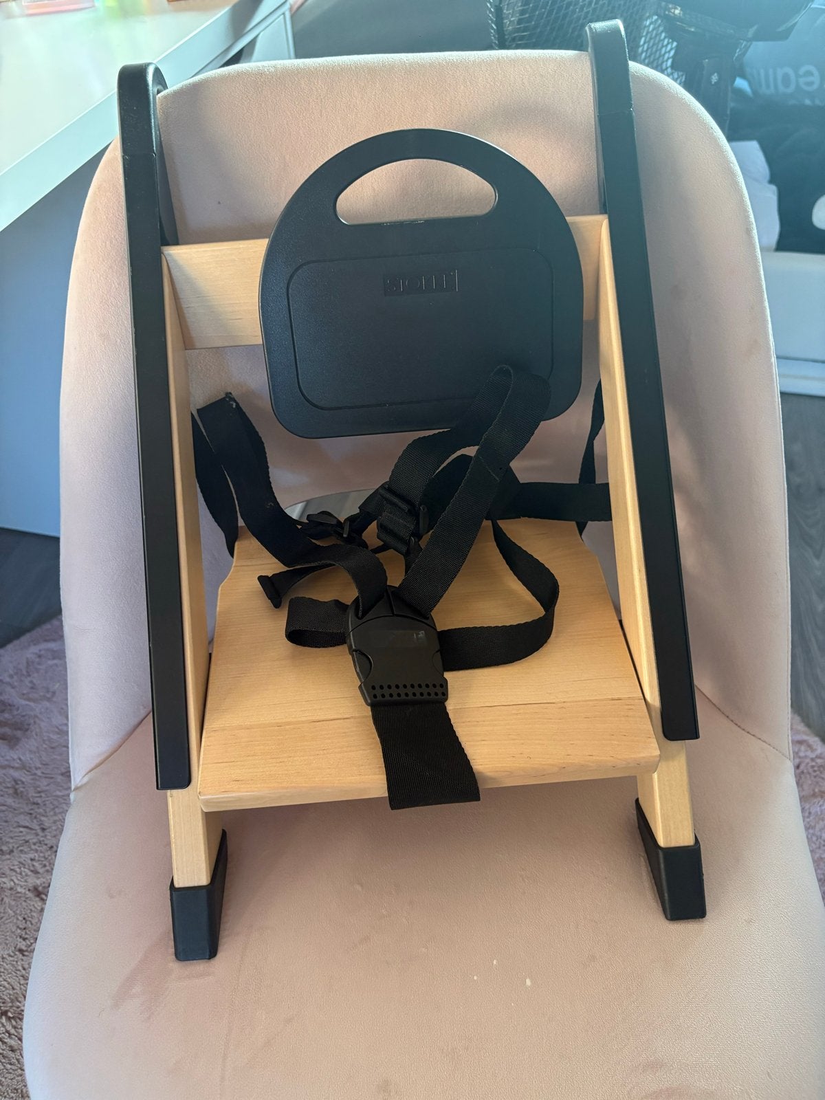Stokke draagbare opzetstoel, Kinderen en Baby's, Kinderstoelen, Ophalen, Zo goed als nieuw, Inklapstoel
