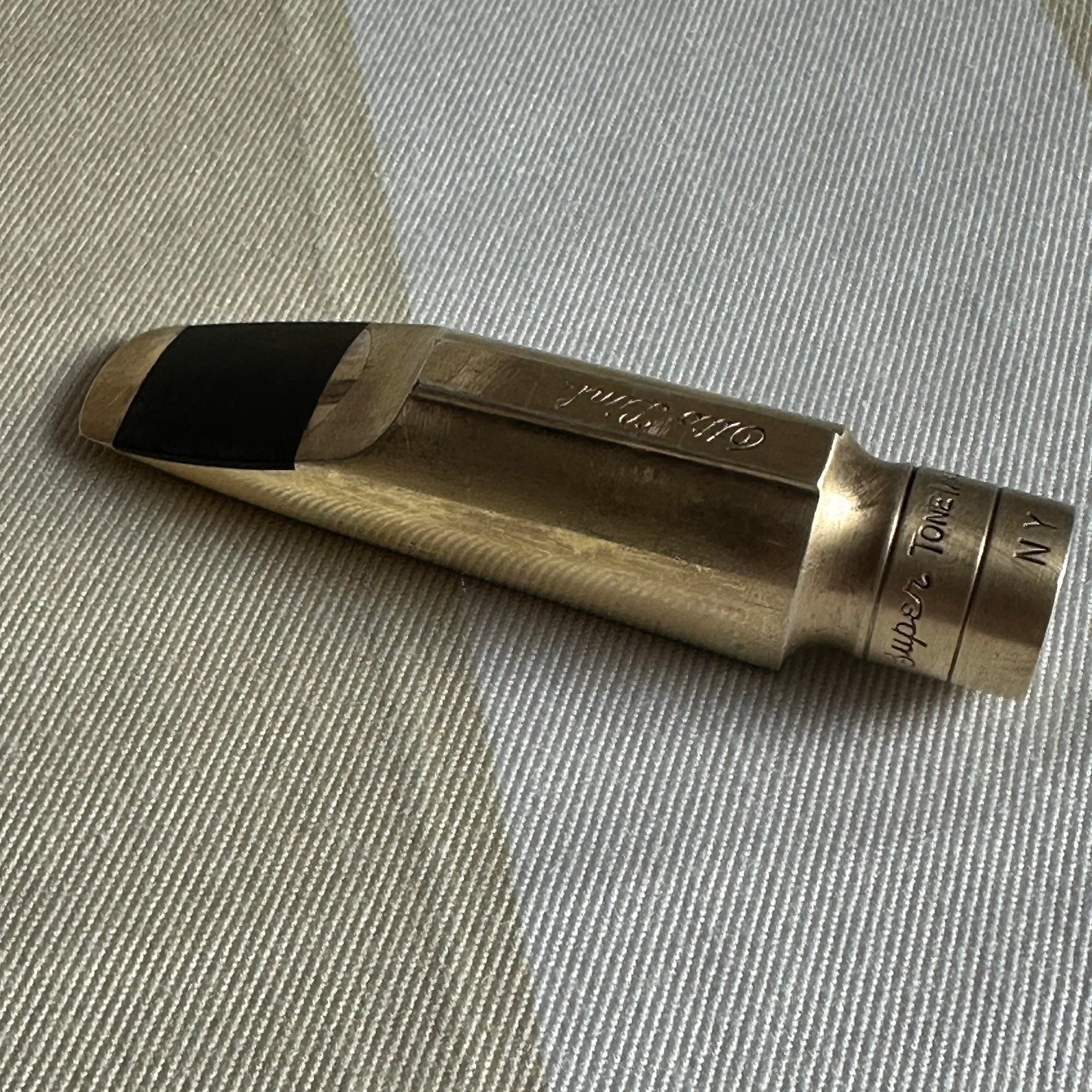 Otto Link tenorsax NY vintage mondstuk, Ophalen, Zo goed als nieuw, Tenor