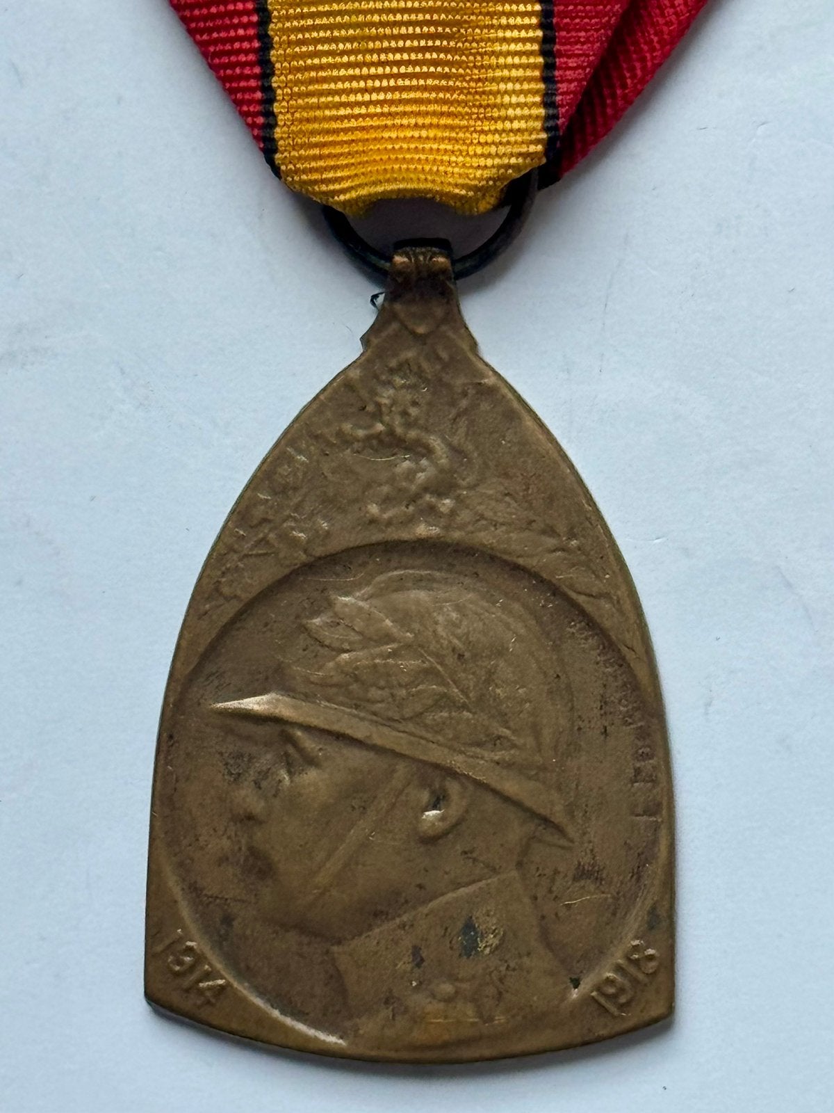Belgische Herinneringsmedaille vetereanen WO 1914-1918, Verzamelen, Militaria | Algemeen, Ophalen of Verzenden, Landmacht, Overige gebieden