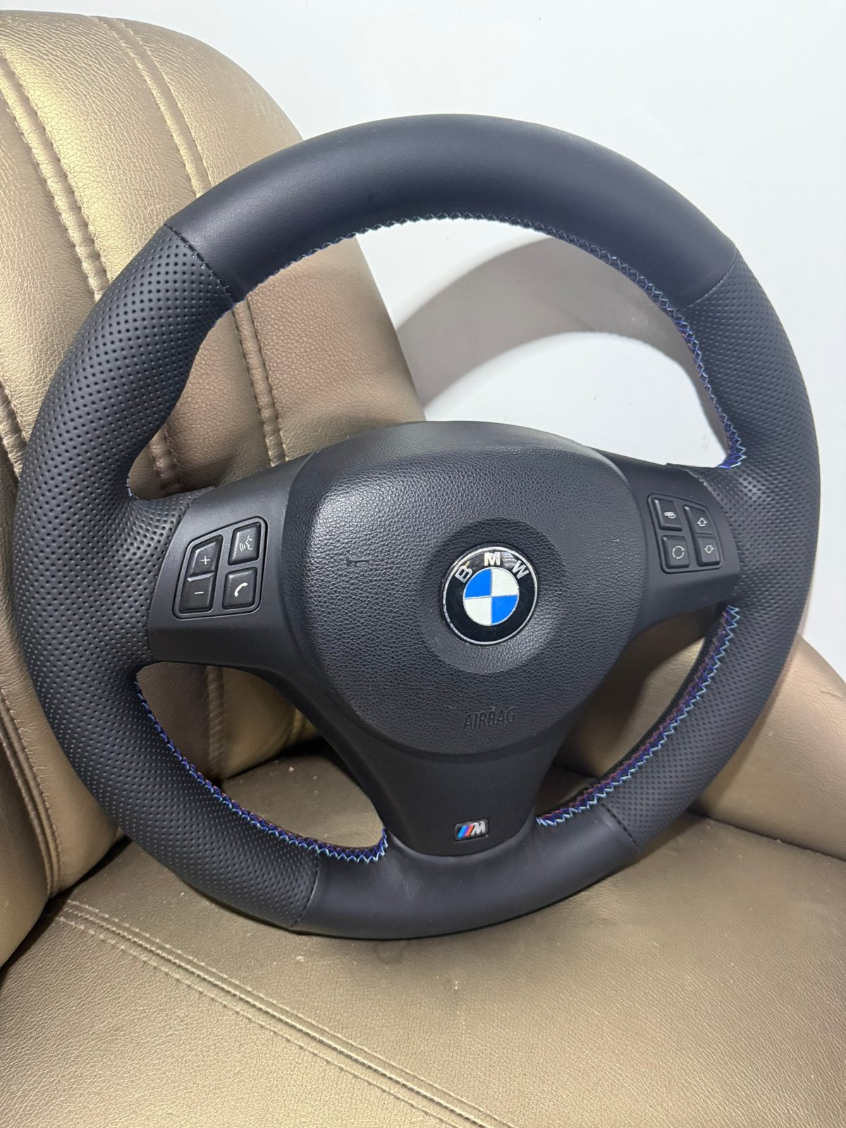 Bmw  M Sport E81 E82 E87 E88 E90 E91 E92 E93 leder stuur, Ophalen of Verzenden, BMW
