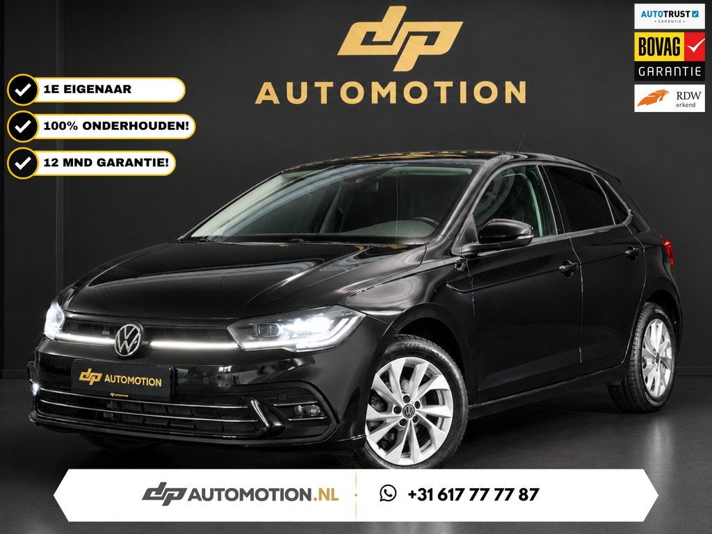 Volkswagen Polo 1.0 TSI Style VOL | ACC | IQ | Camera | PDC, Auto's, Volkswagen, Voorwielaandrijving, Gebruikt, 95 pk, Zwart