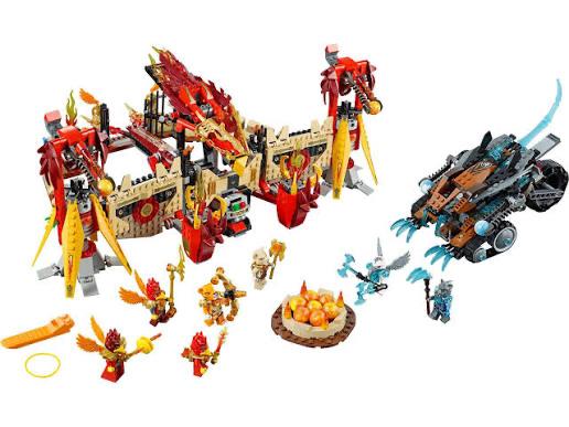 Lego Chima 70146 Phoenix Vuurtempel, Overige thema's, Lego, Ophalen of Verzenden, Zo goed als nieuw