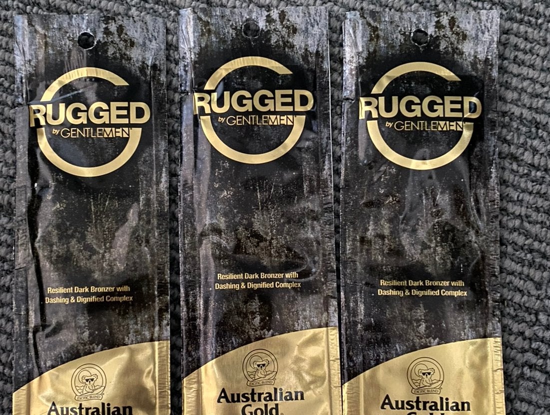 Nieuw australian gold rugged by gentlemen 3x 15ml zonnebank, Sieraden, Tassen en Uiterlijk, Ophalen of Verzenden, Nieuw, Zonnebrand of After Sun