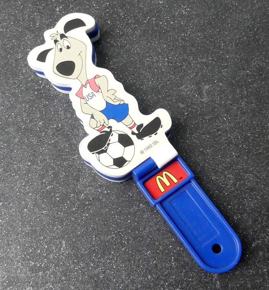 WK USA 94 MacDonalds klepper WK voetbal 1994, Ophalen of Verzenden, Zo goed als nieuw, Buitenlandse clubs, Overige typen