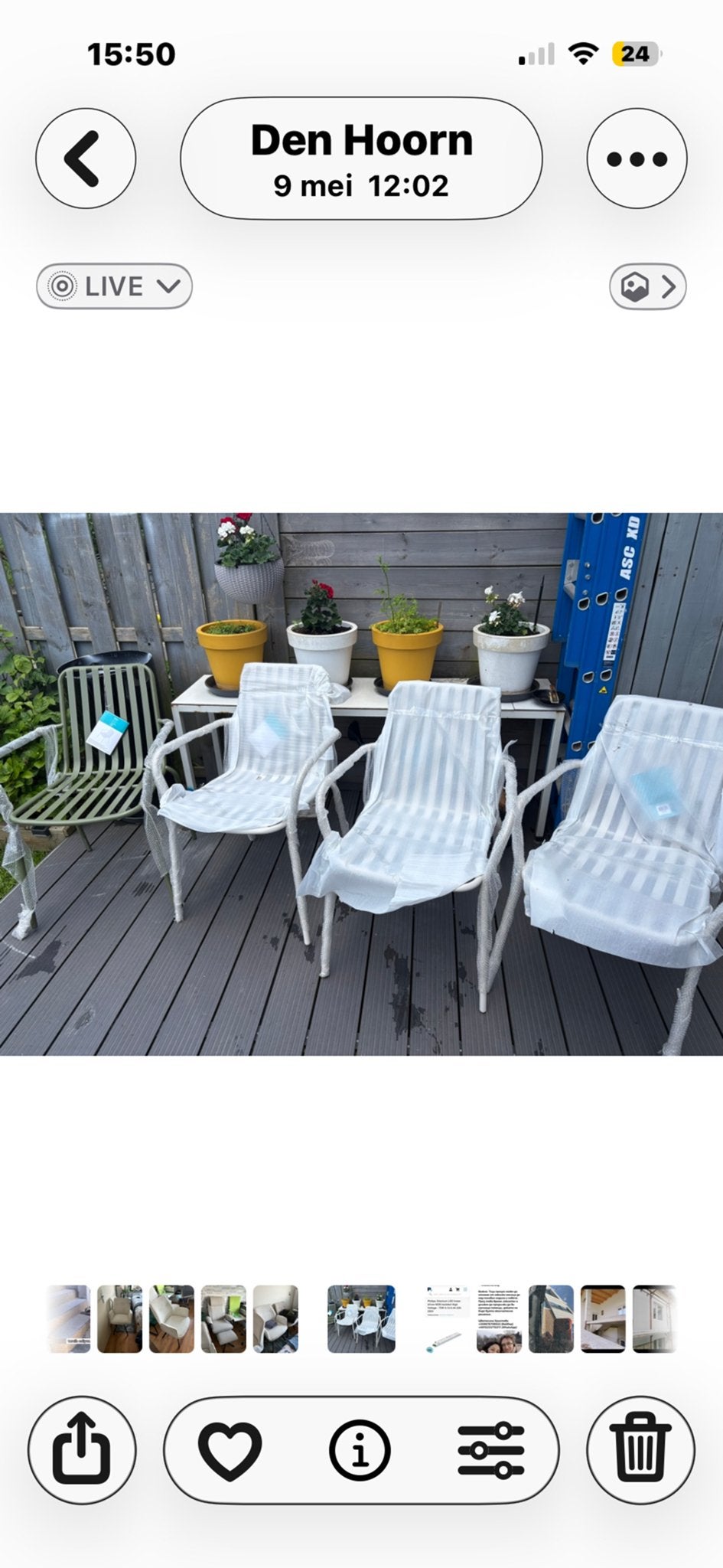 Vier nieuwe stoelen, Ophalen of Verzenden, Nieuw, Wit, Vier