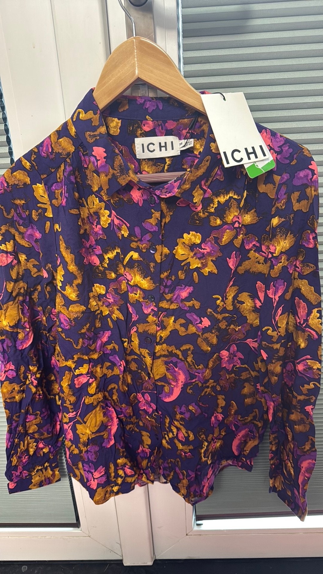 Nieuwe blouse Ichi maat S met kaartje, Kleding | Dames, Blouses en Tunieken, Ophalen of Verzenden, Nieuw, Maat 36 (S), Overige kleuren