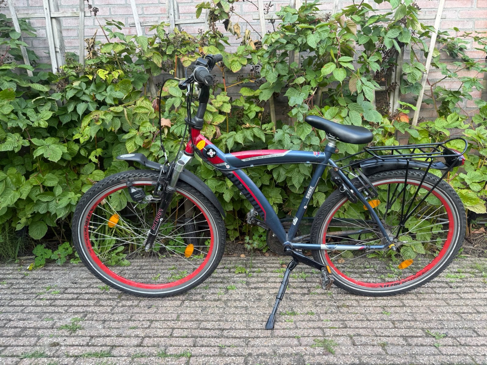 Batavus Snake 26 inch met 3 versnellingen, Fietsen en Brommers, Terugtraprem, Zo goed als nieuw, Handrem, Ophalen