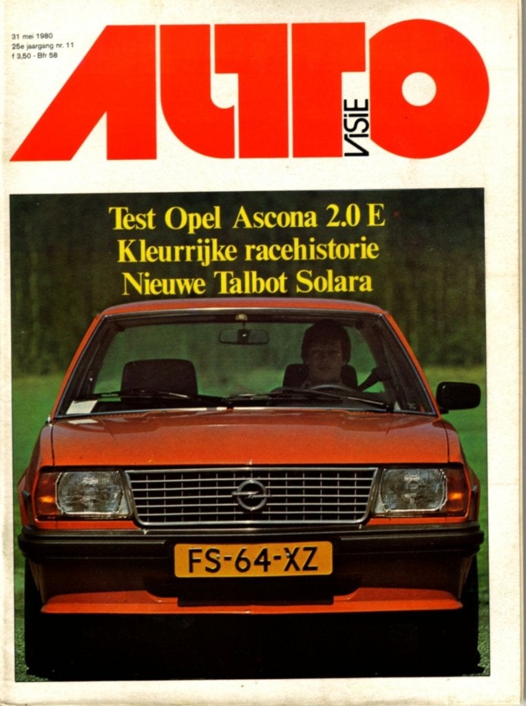 Autovisie test Opel Ascona 2.0 E Mei 1980, Ophalen of Verzenden, Gelezen, Opel