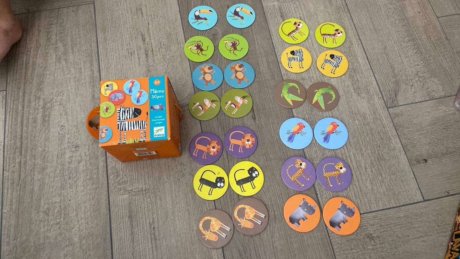 Djeco Memory Jungle, Kinderen en Baby's, Ophalen of Verzenden, Gebruikt, Puzzelen