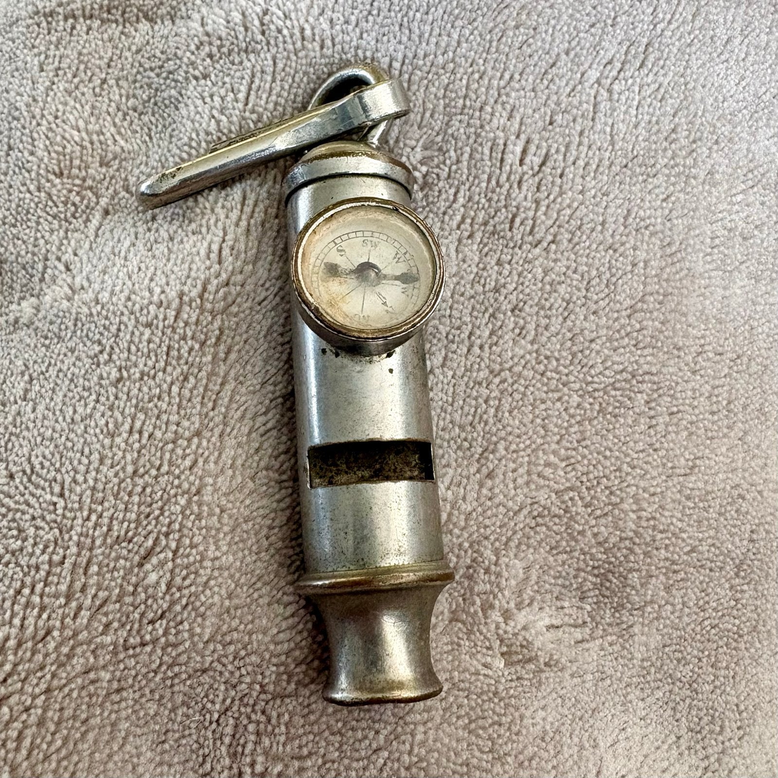 Vintage Scout Fluitje met Kompas - Zeldzaam Verzamelaarsitem, Antiek en Kunst, Ophalen of Verzenden