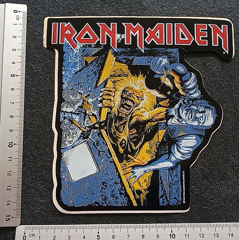 Iron Maiden mooie 1990 no prayer for the dying sticker st16, Ophalen of Verzenden, Nieuw, Overige typen