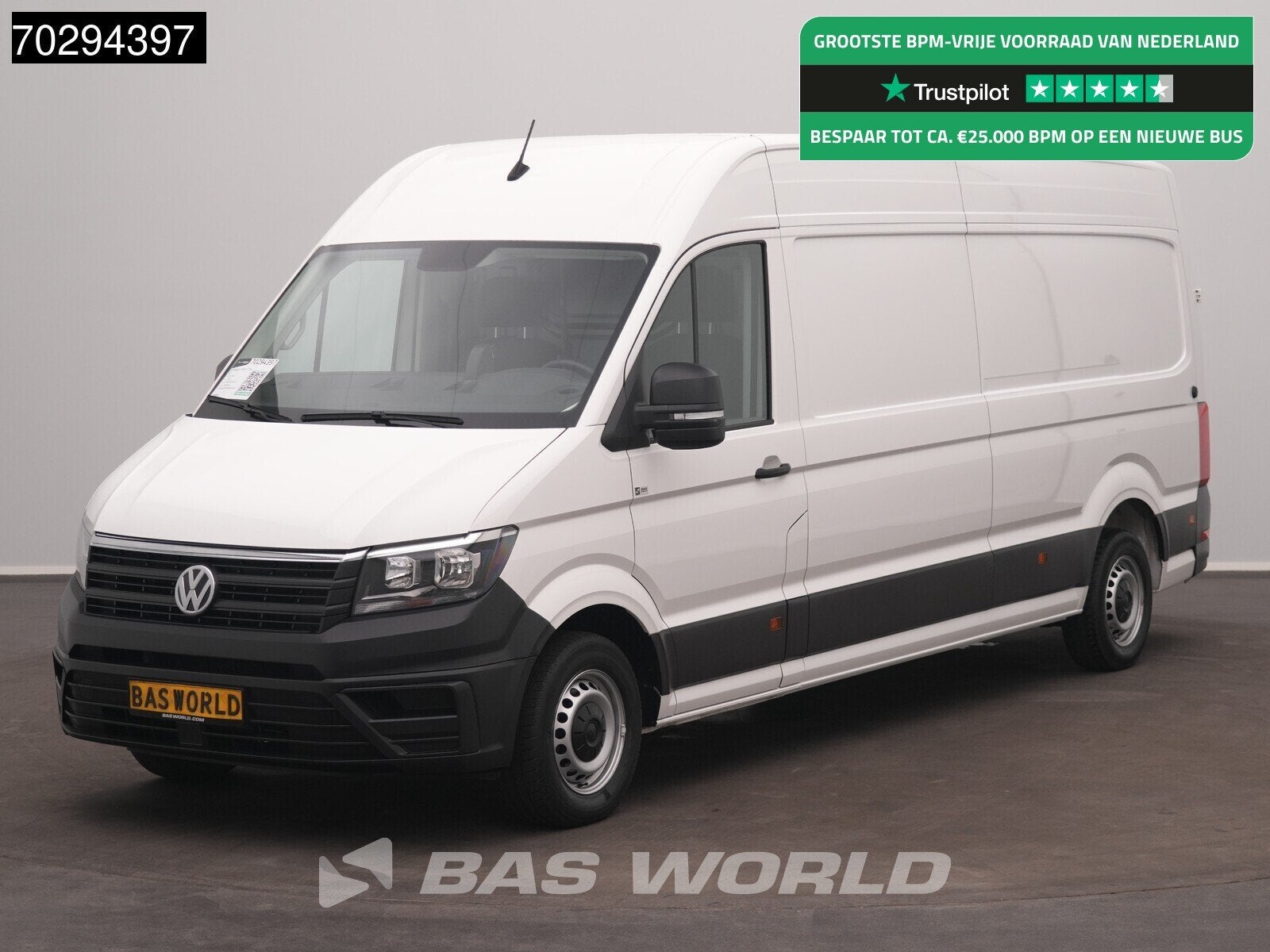 Volkswagen Crafter 177pk Koelwagen Carrier Viento 350 L4H3 A, Start-stop-systeem, Stof, Gebruikt, Euro 6