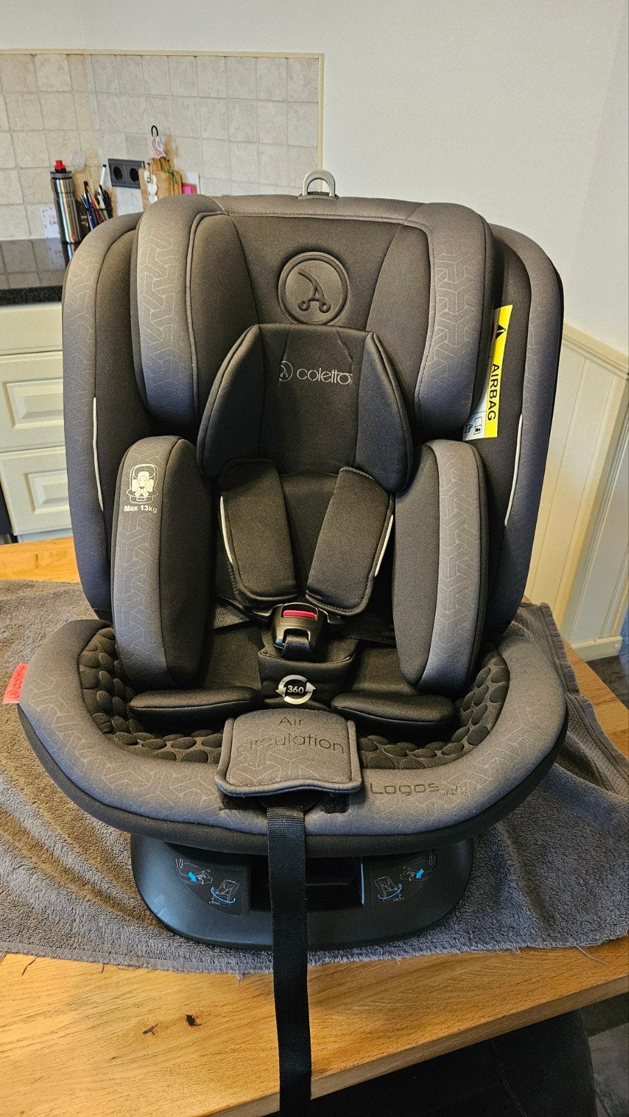 Coletto logos isofix autostoel., Ophalen, Zo goed als nieuw, Overige merken, Isofix