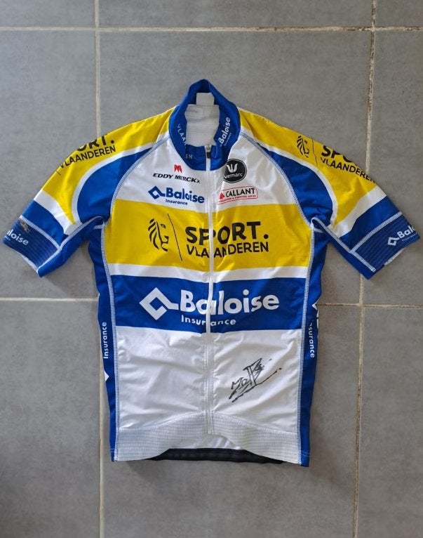 wielershirt Sport Vlaanderen Baloise, Fietsen en Brommers, Fietsaccessoires | Fietskleding, Gebruikt, Vermarc, Bovenkleding, Heren
