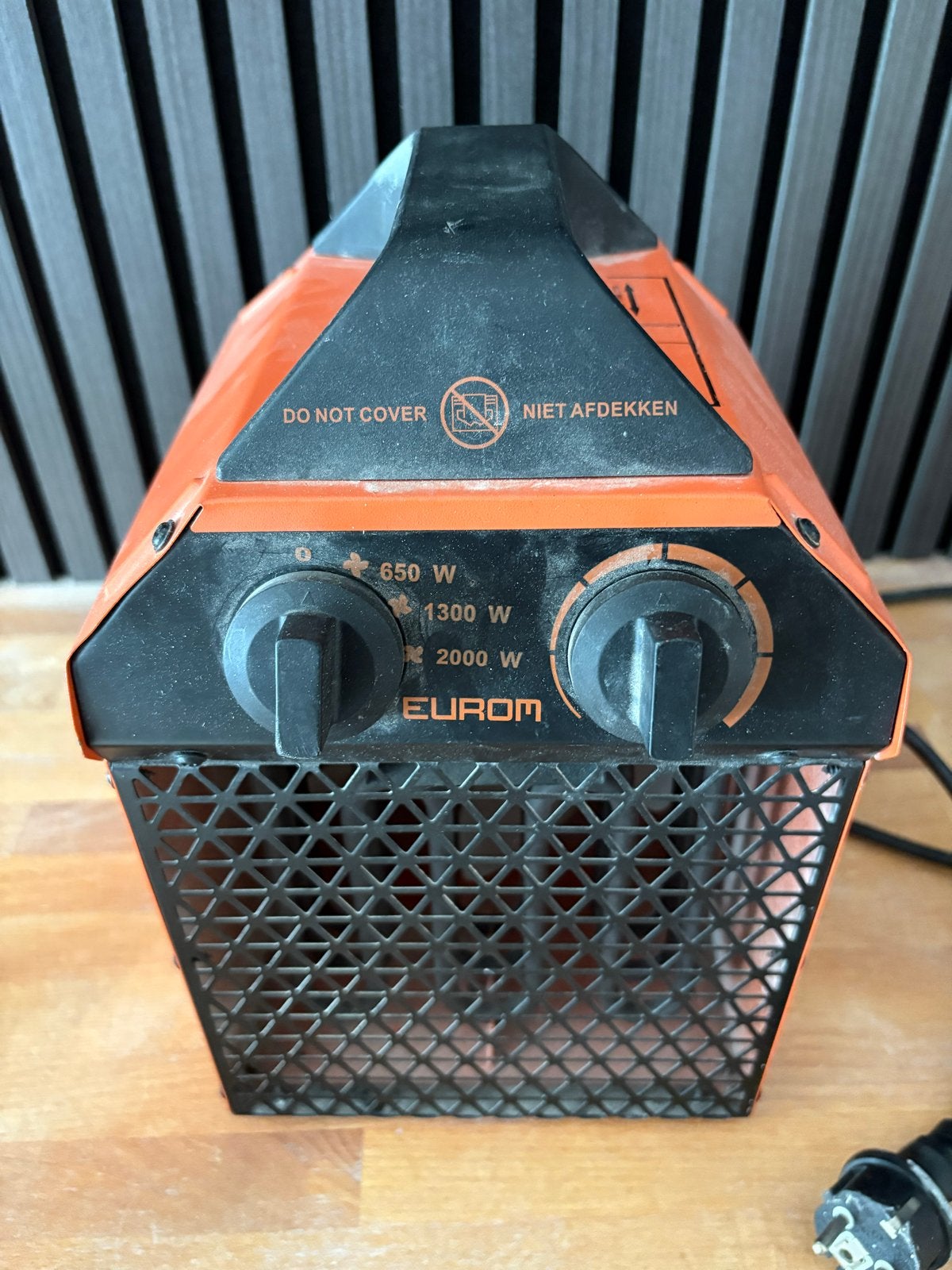 Eurom Bouwkachel 2000W - Elektrische Ventilator Kachel, Ophalen of Verzenden, Gebruikt