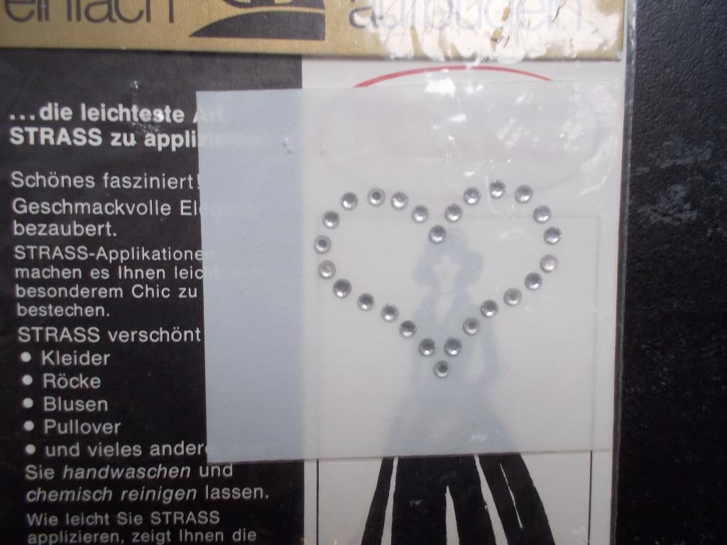 Strass Applicatie - Hartje ('70-er jaren), Ophalen of Verzenden, Nieuw