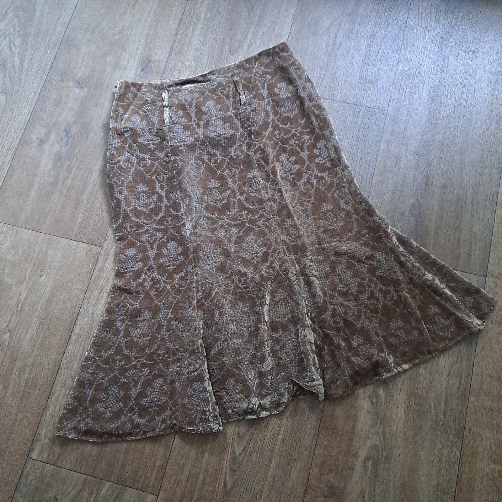 unieke rok mt. 40 bruin/beige, Maat 38/40 (M), Cortefiel, Beige, Ophalen of Verzenden