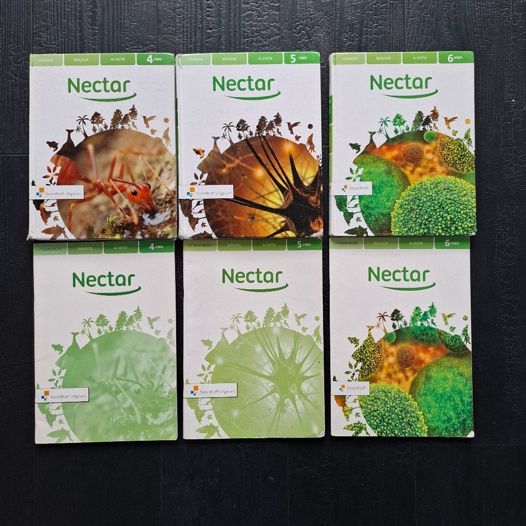 Nectar Biologieboeken 4+5+6 VWO, Boeken, Gelezen, VWO, Noordhoff, Biologie