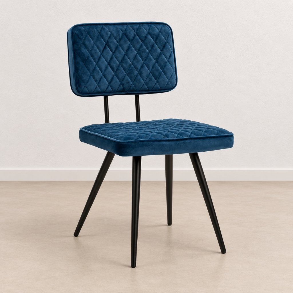 Kick Toby eetkamerstoel Blauw - Set van 6 - Nieuw in doos, Nieuw, Ophalen of Verzenden, Kick, Kick