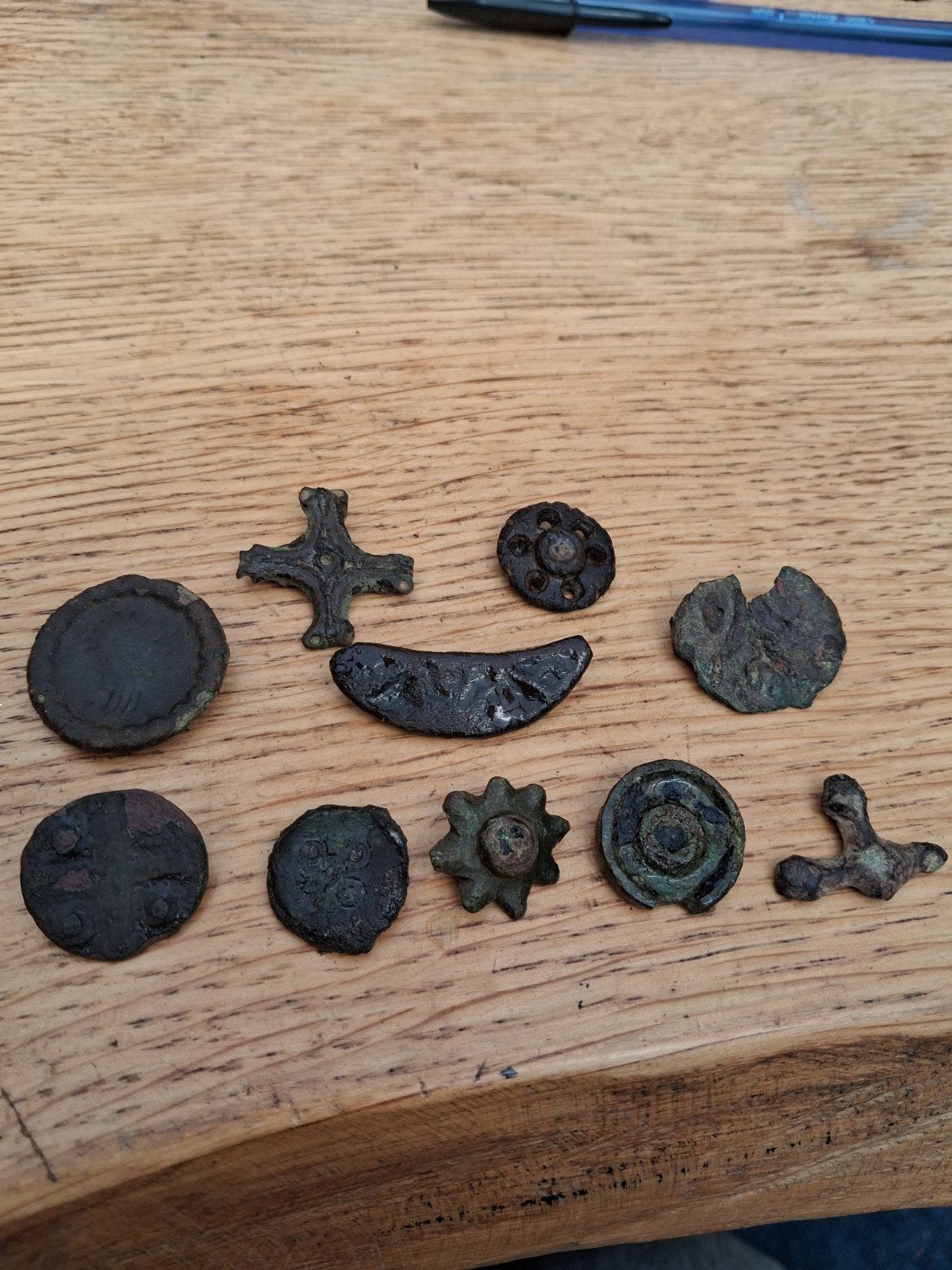 Lot Vroege Middeleeuwse Fibulae Betuwe Bodemvondsten, Antiek en Kunst, Antiek | Overige Antiek, Ophalen of Verzenden