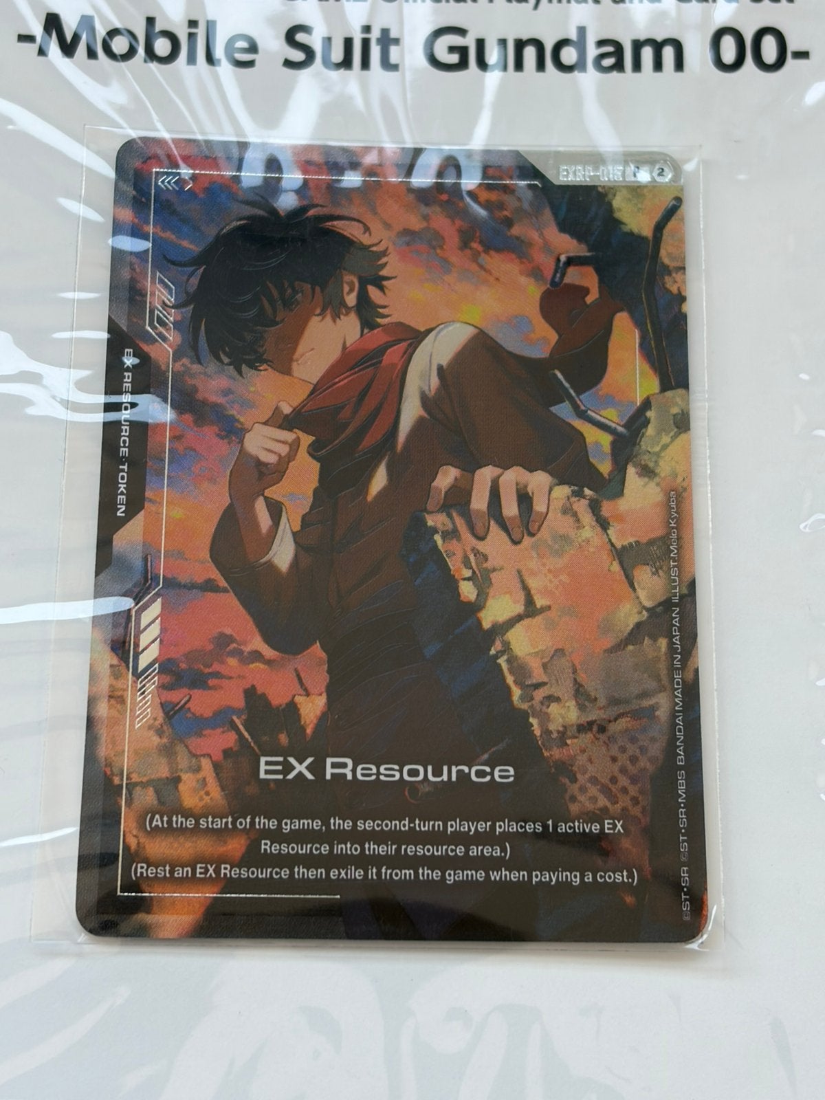 Playmat Gundam 00 Official & EX Resource Card EXRP015 promo, Ophalen of Verzenden